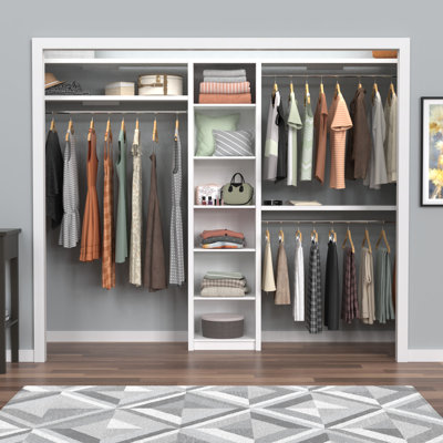 SpaceCreations 44" W - 115" W Closet System Starter Kit
