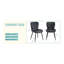 Chaise de salle à manger ergonomique avec coussins confortables et conception innovante pour une assise détendue