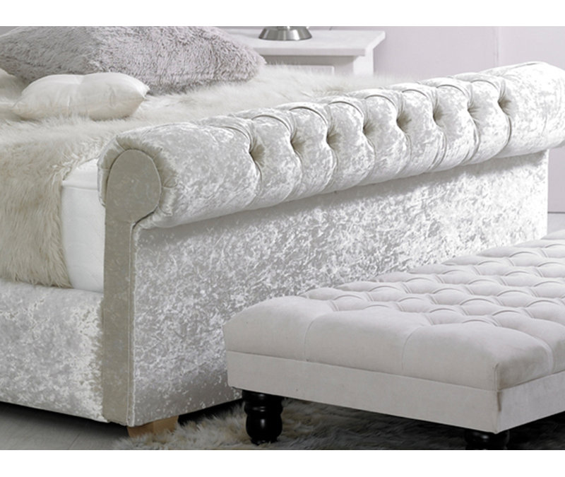 Coraline Upholstered Bed, Kingsize (5'), Dark Grey