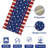 Hukill Rectangle Striped Independence Day Polyester Table Runner-1490191703