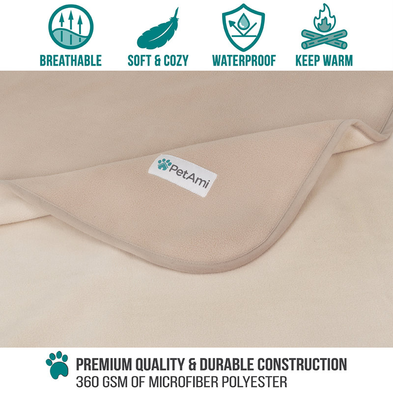 PetAmi Fleece Polyester Pet Blanket