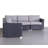 Ana Fully Assembled 94" Wicker Outdoor Patio Sectional with Cushions