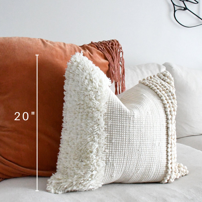 Housse de coussin carré, 18 po x 18 po