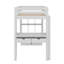 Lit mezzanine double avec grandes tablettes, bureau et lumière DEL-753689438