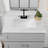 31 Inch Camilla Modern Vanity Top with Backsplash, Solid White