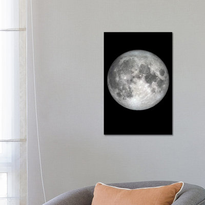 The Moon 1 Piece Wrapped Canvas Wall Art