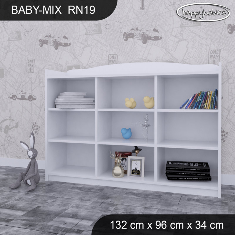 96cm H X 132cm W Kids Cube, White