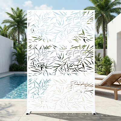 Panneau de clôture de jardin d'extérieur en métal H 72 po x l 94 po x P 16 po