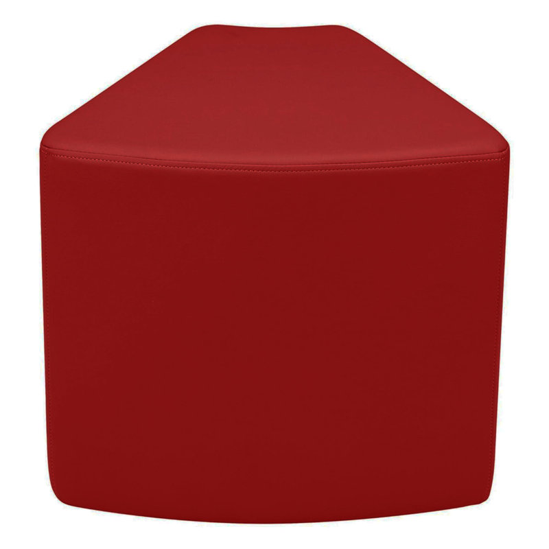Pro Series Upholstered Wedge Ottoman 18" Height, Crimson