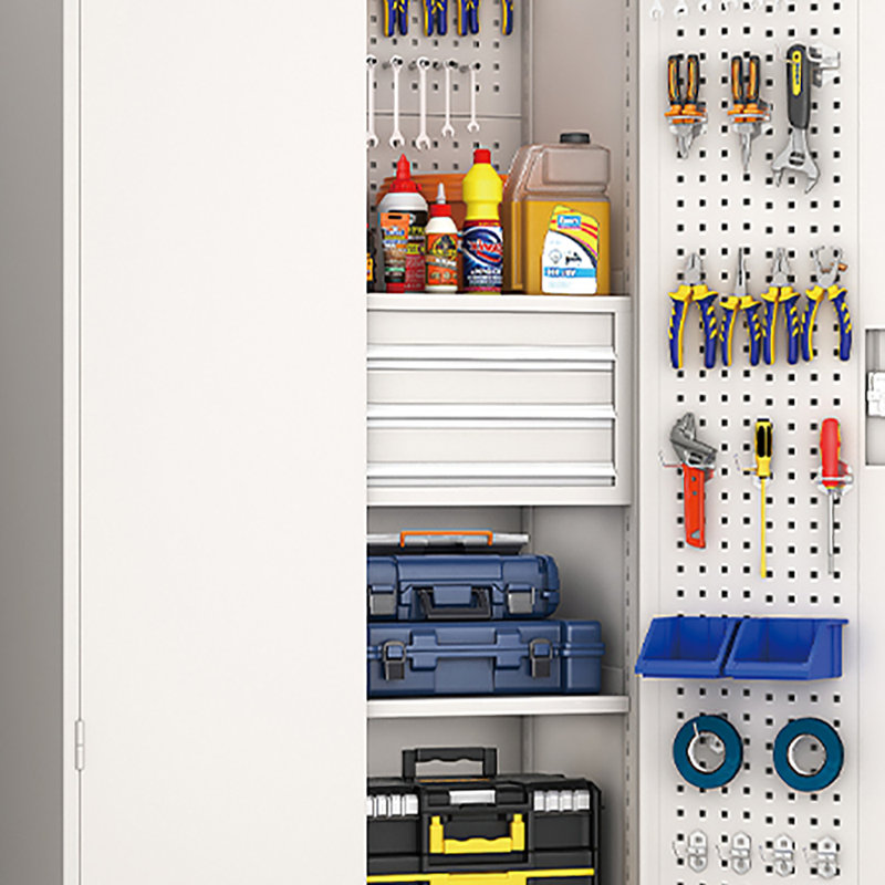 Garage Storage Locker Parking Lockers, White