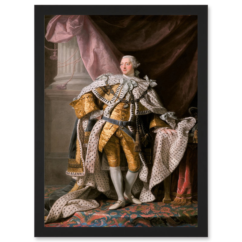 Painting Portrait Ramsay King George III England Hanover - Single Picture Frame Painting on Canvas