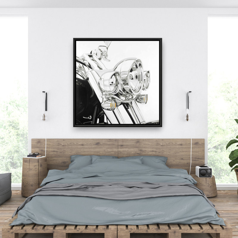 «Moto lumière» sur toile