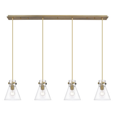 Luminaire suspendu conique à 4 lumières Amrith