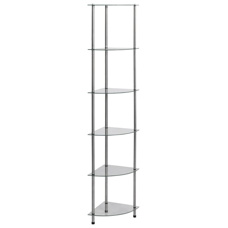 Tollette 30cm W Metal Shelving Unit, Silver