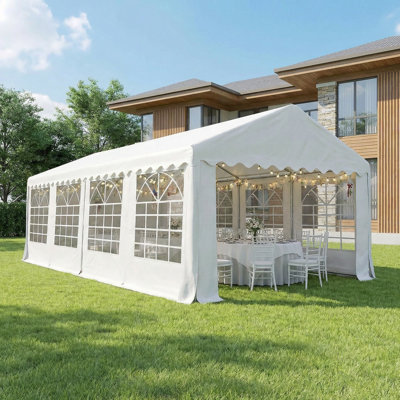 Tente de réception de qualité supérieure 20 'x 30' avec parois latérales et abri de voiture à usage intensif pour mariages et événements commerciaux