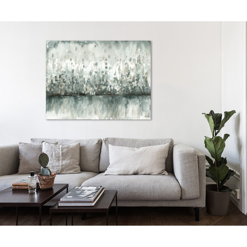 «Lakeside Abstract», toile tendue par Winston Porter, H 30 po x l 40 po x P 1,5 po