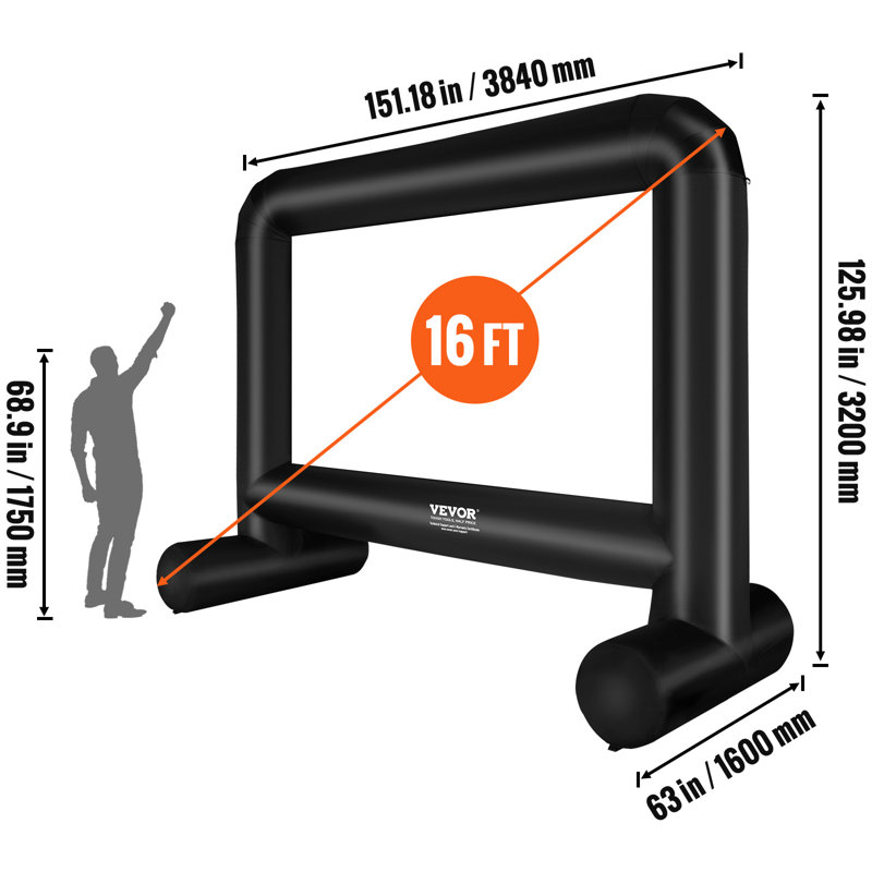 VEVOR Outdoor Portable Projector Screen Projector Screen
