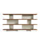 Happy Day Wide Geometric Bookcase