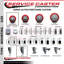Ensemble de roulettes extensibles 3 pouces pivotantes sur roues rouges en poly 3 pouces 7/8 pouces SCC