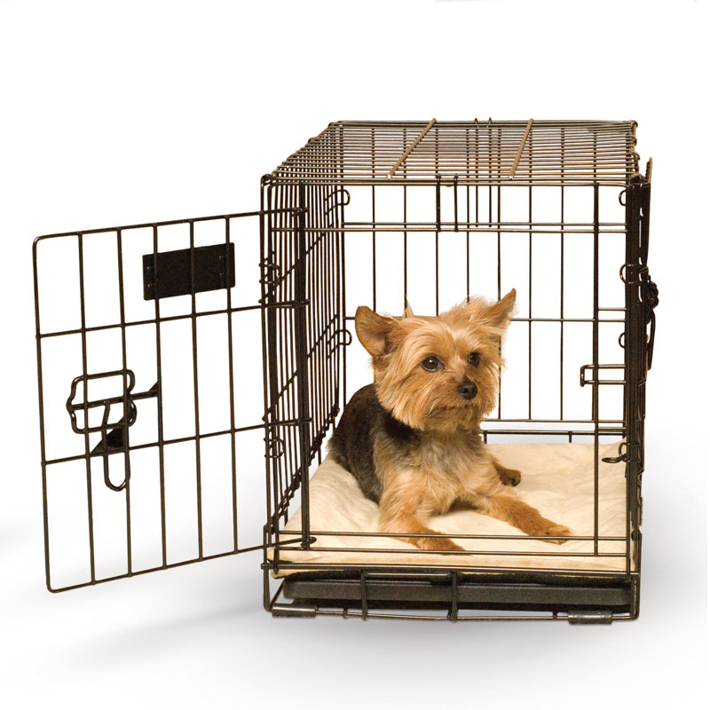 Tapis de caisse pour chien auto-chauffant, Très petit (l 22 po x P 14 po x H 0,5 po), Brun clair