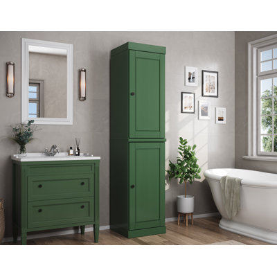 16.5" W Solid Wood Bathroom Cabinet