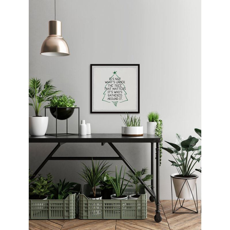 Under The Christmas Tree - Single Picture Frame Print, 45cm H x 45cm W x 3.81cm D