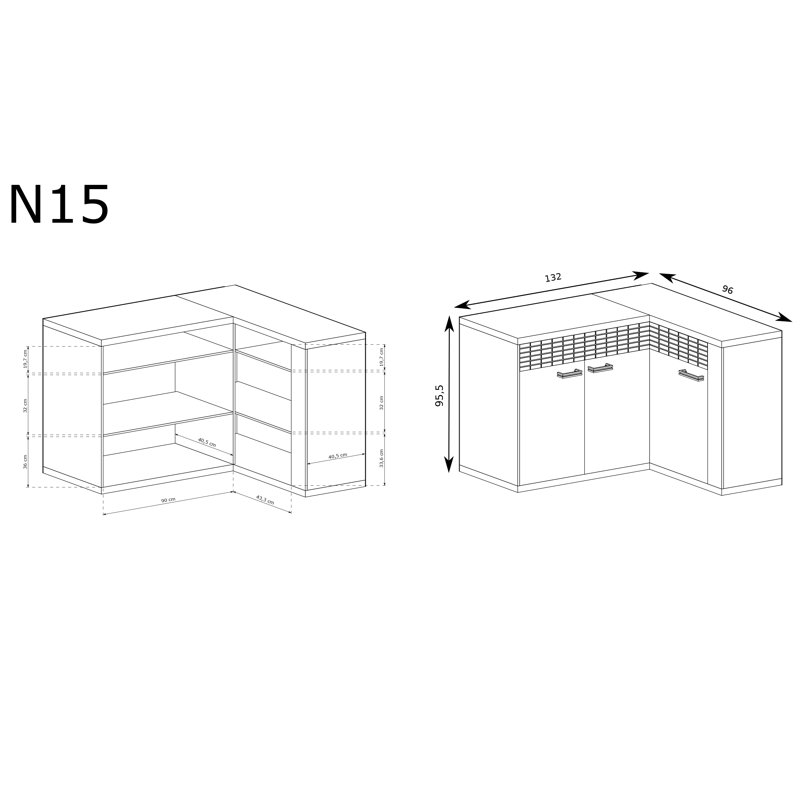 Temme 132cm Sideboard