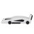Race Car-Shaped Platform Bed With Wheels-1650053113