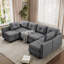 Fabric Corner Sectional-517430282-523537530-517430283