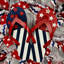 Patriotic Flip Flop Stars and Stripes Wreath