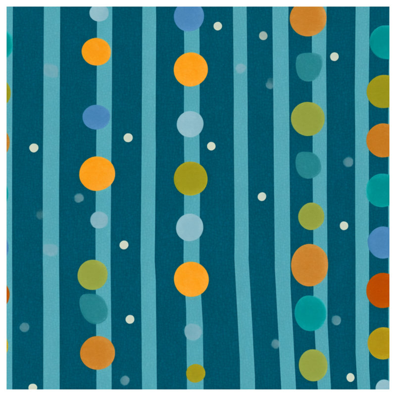 Tapisserie murale à pois - Décoration murale à motifs, H 104 po x 88 avec 4 œillets