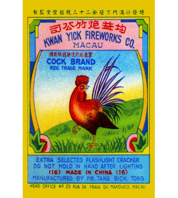 Firecrackers de marque-publicité rétro