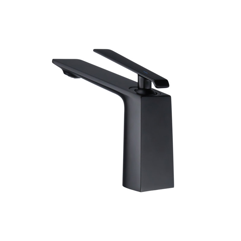 Robinet de salle de bain à un trou, Noir