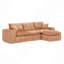 Canapé modulaire de 107 po avec méridienne réversible Boucle-130147507-130147509