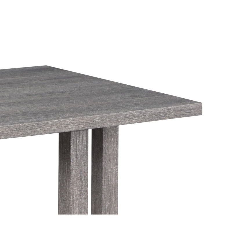Moseberg 24" Distressed Gray End Table