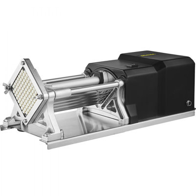 Coupe-friture électrique avec lame de 6 mm 9 mm 13 mm et 8 pales Coupeuse de pommes de terre en acier inoxydable 110 V 40 W Coupeuse de pommes de terre électrique horizontale