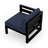 Smith Outdoor Left Arm Lounge Chair with Sunbrella Cushions-2119024210-2139381066