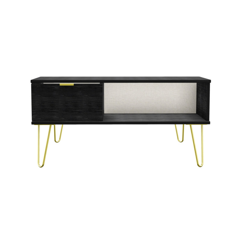Fully Assembled Berryhill Coffee Table with Storage, Black