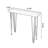 Walnut Solid Wood Rectangular Console Table-73554290