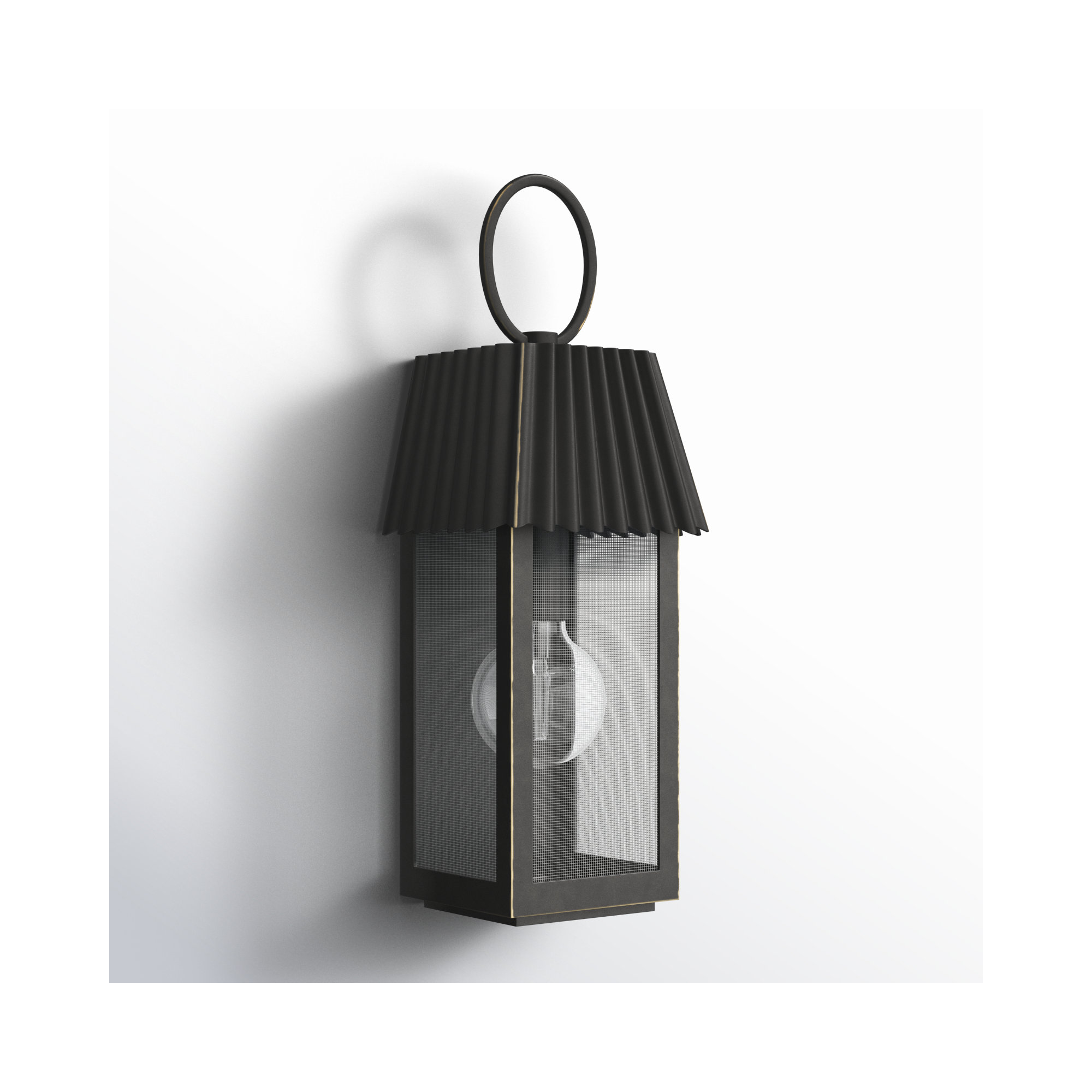 Godin Single Light Outdoor Wall Light, Oil Rubbed Bronze, 16.50" H x 6.25" W x 5.25" D 