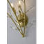 Applique murale 2 lumières à branches dorées avec détails en cristal transparent