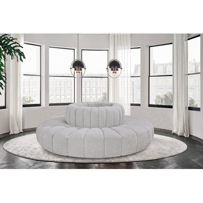 Hite Upholstered Curved Sectional Reversible