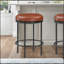 Tabouret à hauteur de comptoir Michael Caramel