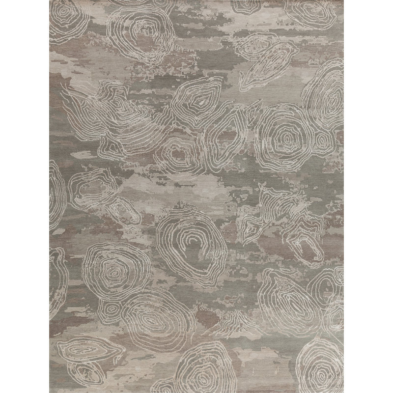 Contemporary Abstract Area Rug, Rectangle 4' x 6'