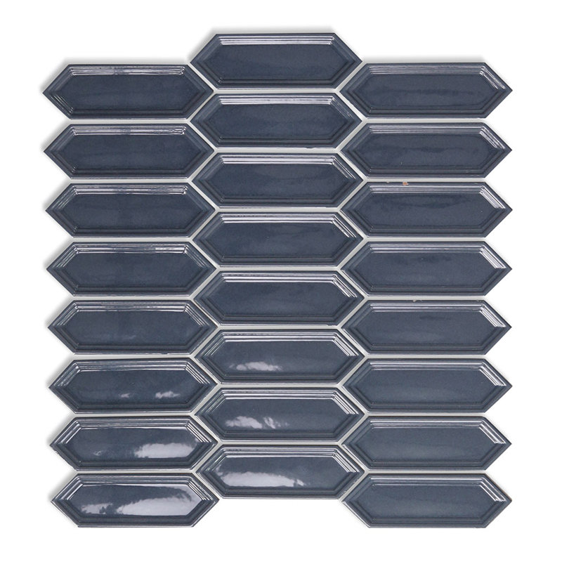 Mosaïque brillante bleu ardoise Kingston, Blue