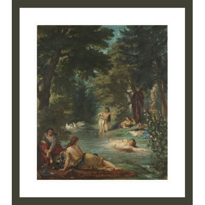 Bathers by Eugène Delacroix -Framed Giclee Print