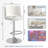 Counter Height Bar Stools, Kitchen Island Barstools Set Of 2, Adjustable Upholstered Swivel Counter Stool, Bar Height Island Chairs With Back & Footrest-1335647601