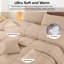 Ensemble d'édredon 5 pièces - Édredon en duvet synthétique toutes saisons avec taies décoratives et jupe de lit - Housse de couette matelassée avec pattes d'angle-110971794-110971799