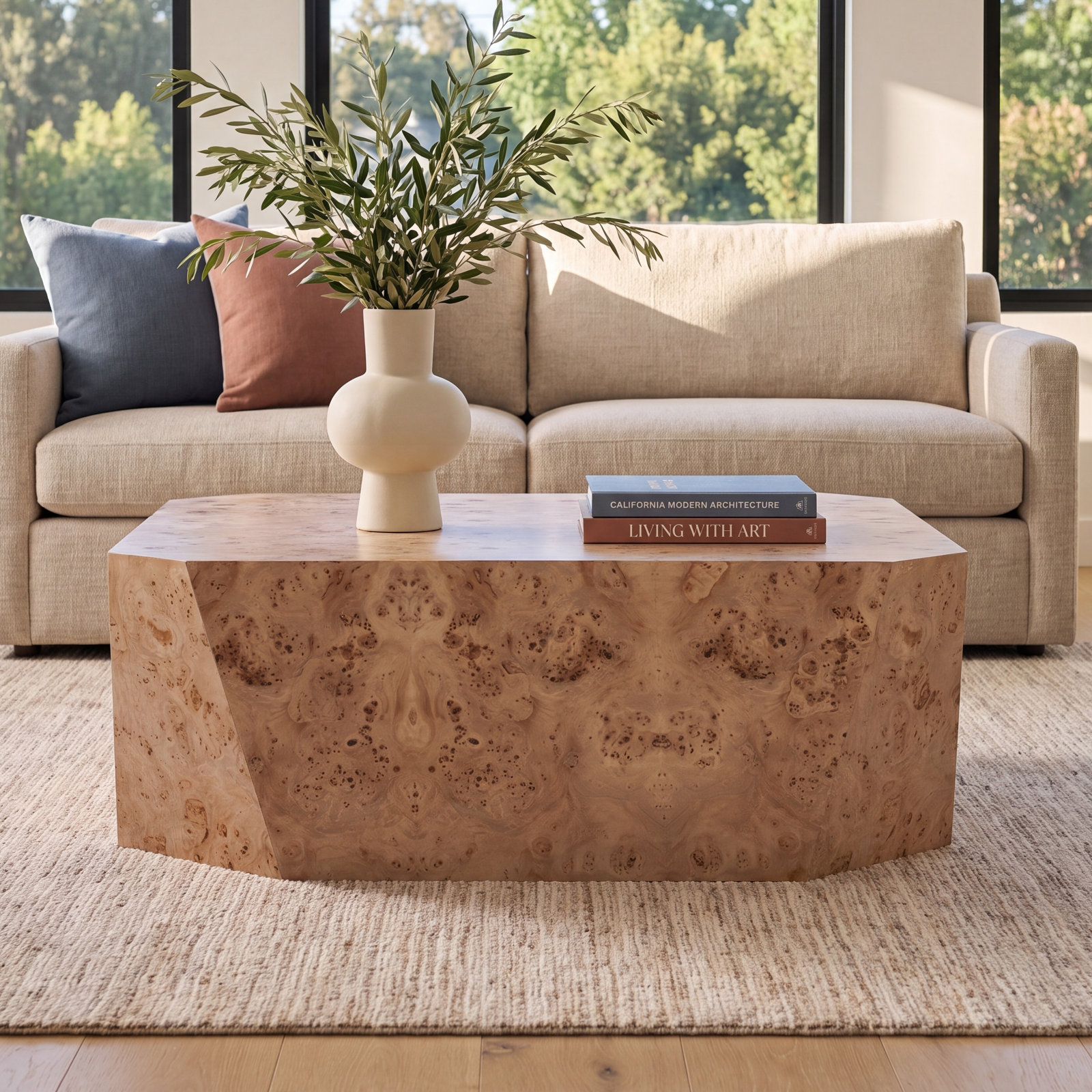 Avena 42" Coffee Table, Natural