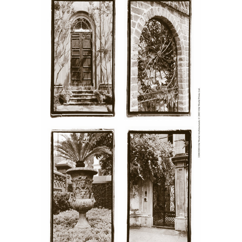 Nouveau Floral Design II - Wrapped Canvas Print, 30cm H x 20cm W